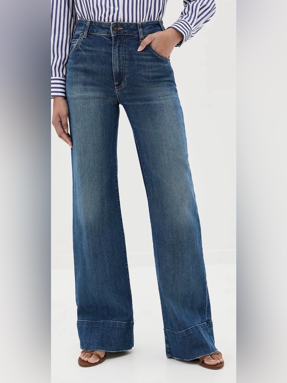 Nili Lotan Nadege Wide-Leg Flare Jeans